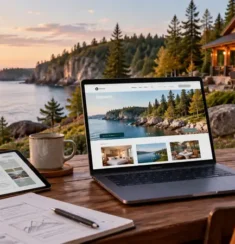 Website design for an Upper Peninsula tourism and hospitality business